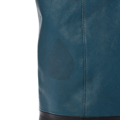 Celine Lambskin Vertical Bi-Cabas Petrol Black 13 of 18