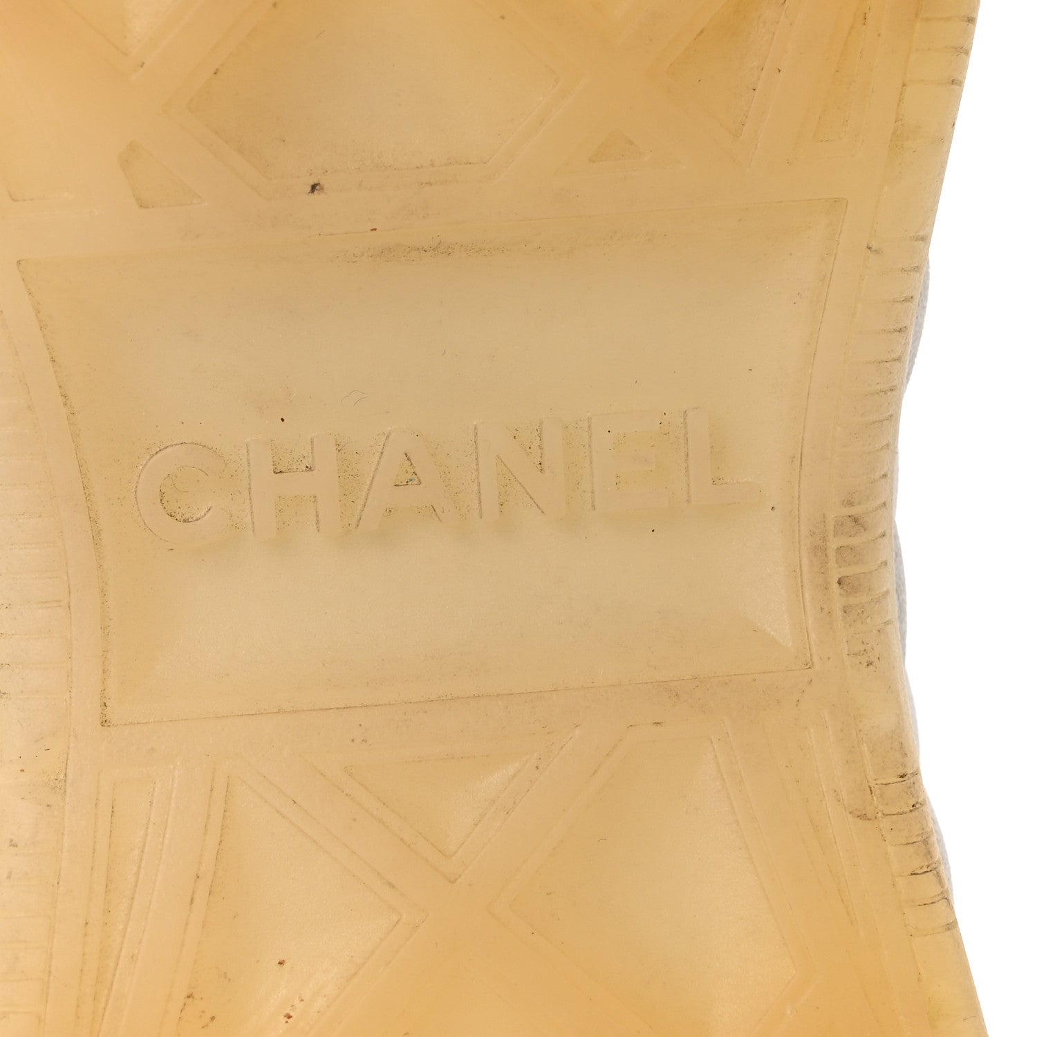 Chanel Suede Calfskin Nylon Grosgrain CC Sneakers 37 Beige Pink 7 of 9