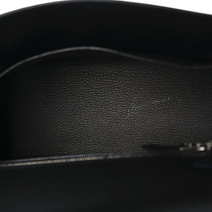 Hermes Epsom Tri-Color Kelly Sellier 25  Black Ardoise Bleu Zanzibar 5 of 13