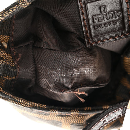 Fendi Zucca Mini Half Moon Baguette Tobacco 7 of 13