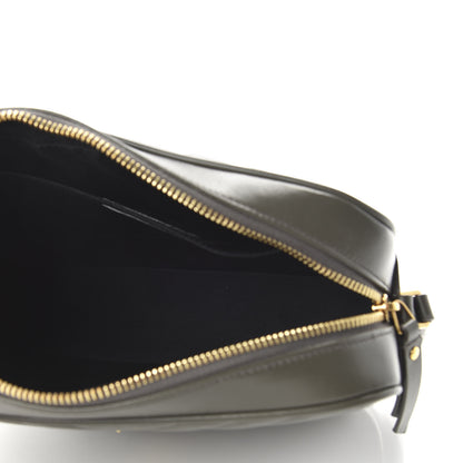 Saint Laurent Calfskin Matelasse Monogram Lou Camera Bag Military Olive 5 of 9