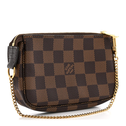 Louis Vuitton Damier Ebene Mini Pochette Accessories 3 of 9