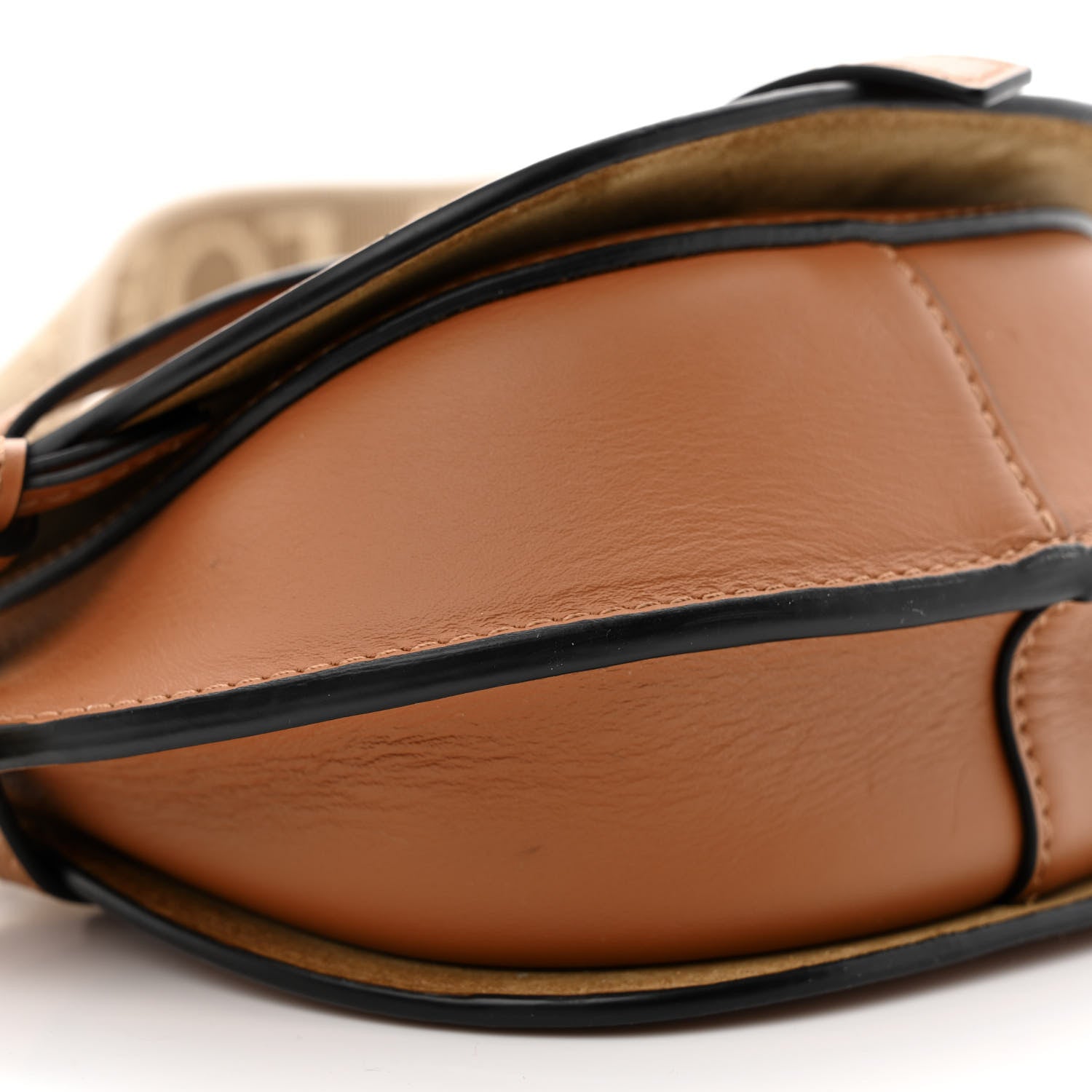 Loewe Calfskin Jacquard Mini Gate Dual Bag Tan 9 of 12