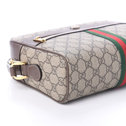 Gucci GG Supreme Monogram Web Small Ophidia Shoulder Bag Brown 6 of 7
