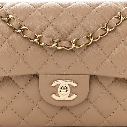 Chanel Caviar Quilted Small Double Flap Dark Beige 8 of 12