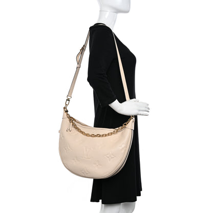 Louis Vuitton Empreinte Monogram Giant Loop Hobo Cream 2 of 12