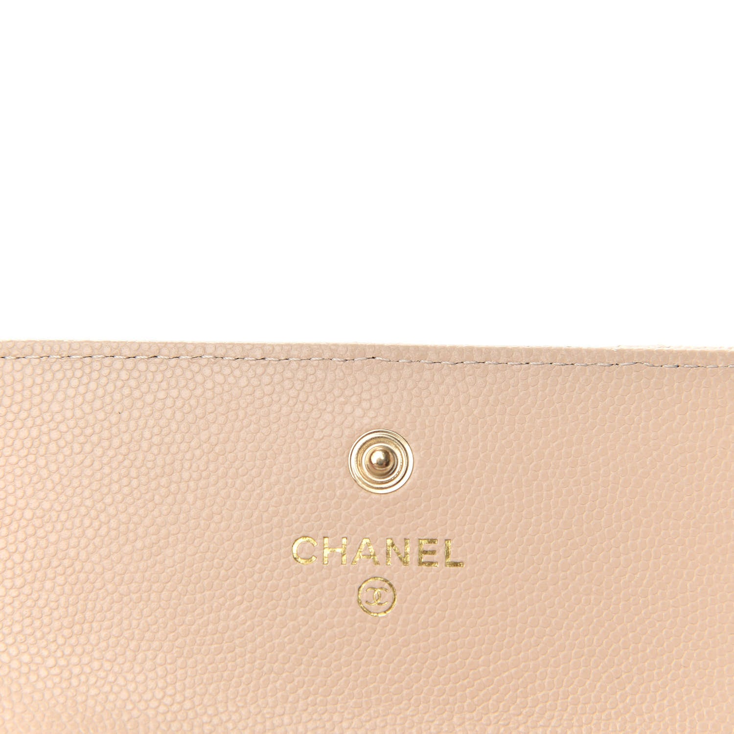Chanel Caviar Pearl Quilted Coco Candy Flap Card Holder Beige 6 of 8