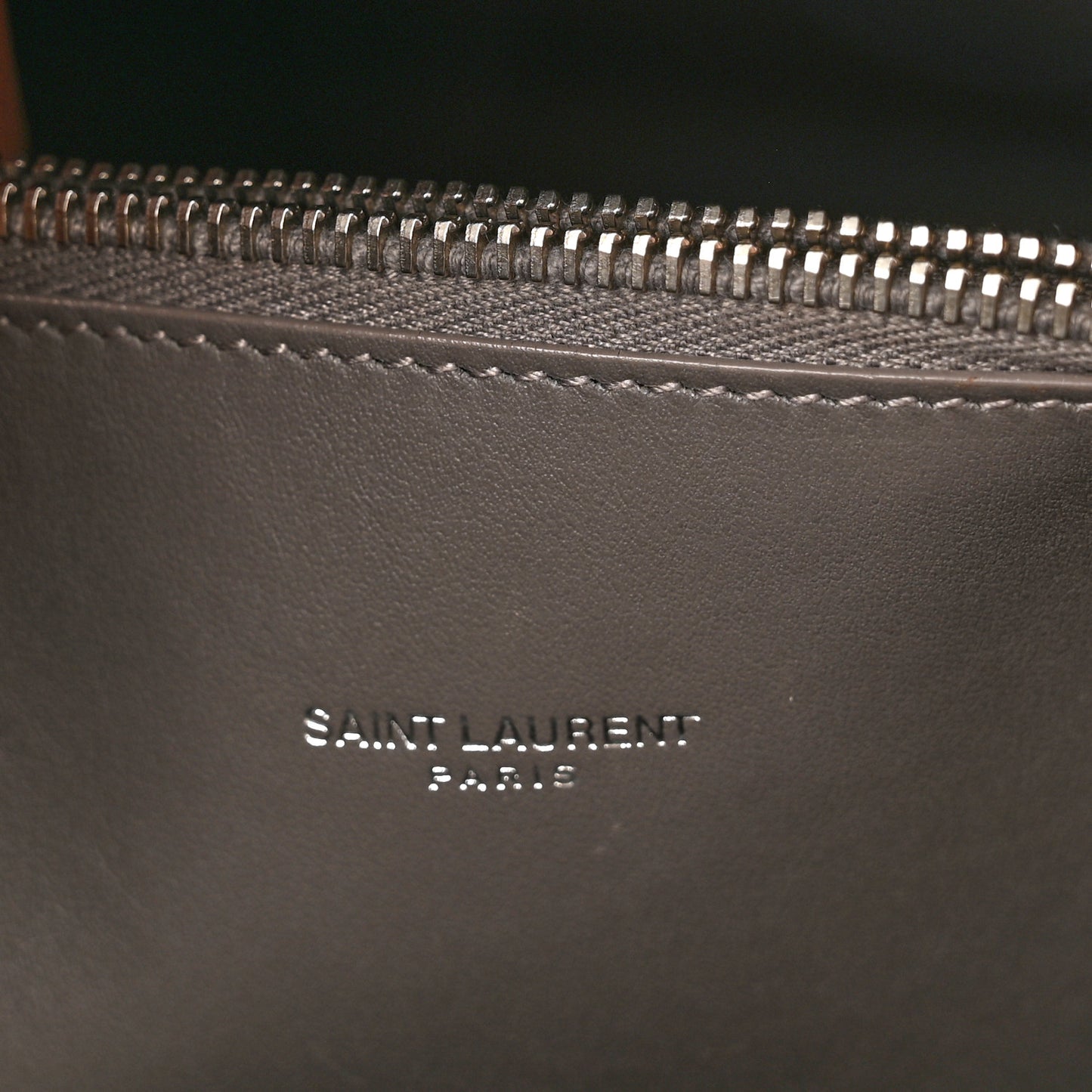 Grained Calfskin Small Sac De Jour Fog