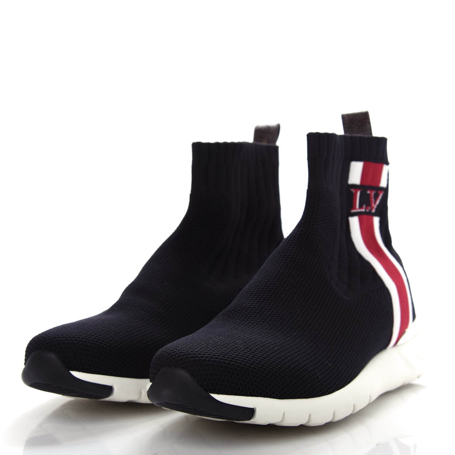 Louis Vuitton Stretch Fabric Aftergame Sneaker Boots 37 Black 3 of 10
