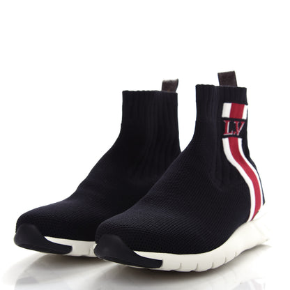 Louis Vuitton Stretch Fabric Aftergame Sneaker Boots 37 Black 3 of 10