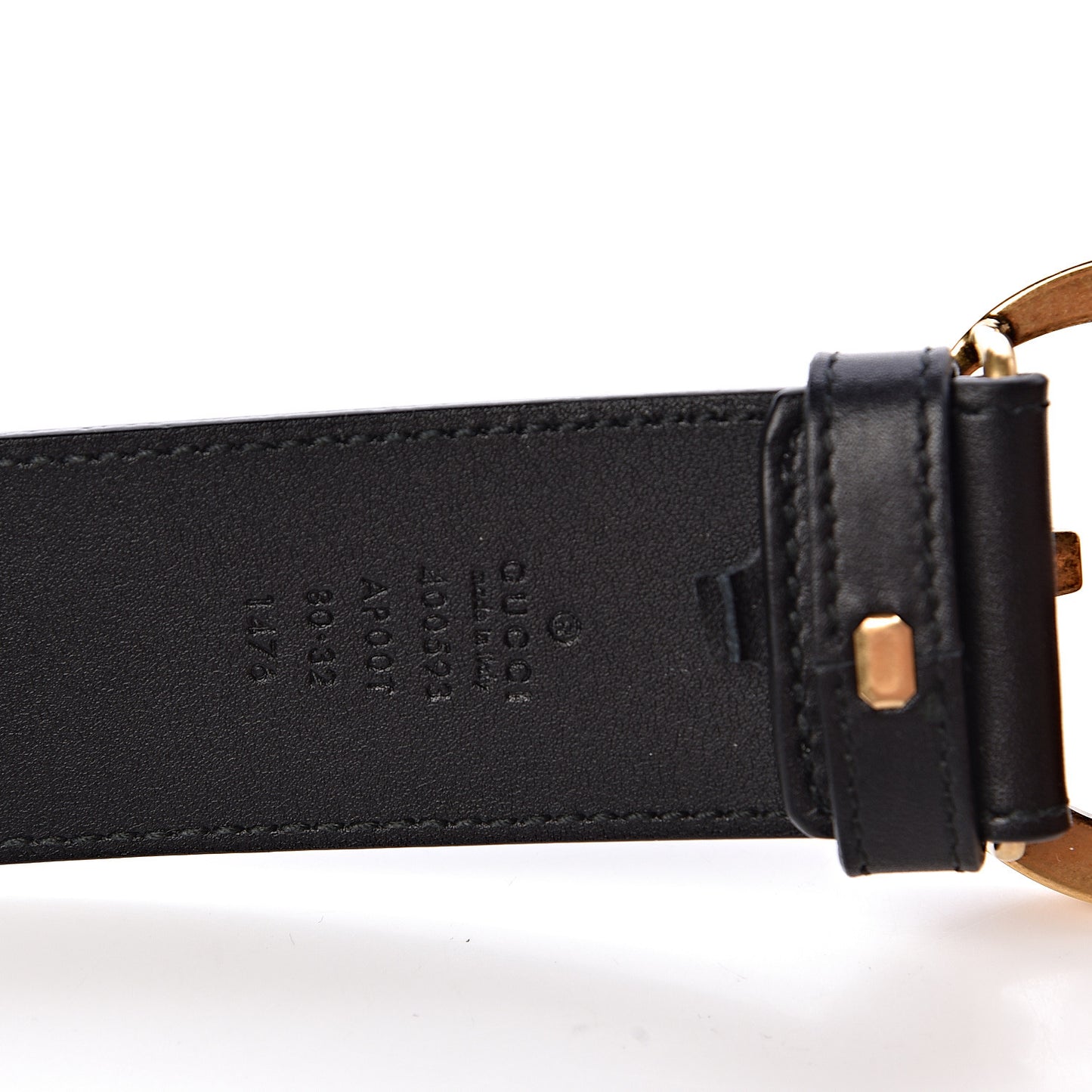 Calfskin Double G 40mm Belt 80 32 Black