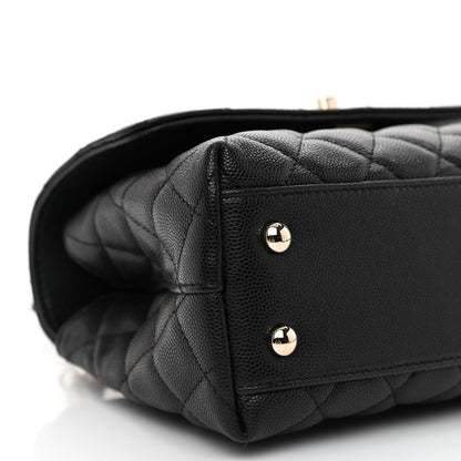 Chanel Caviar Quilted Mini Coco Handle Flap Black 9 of 11