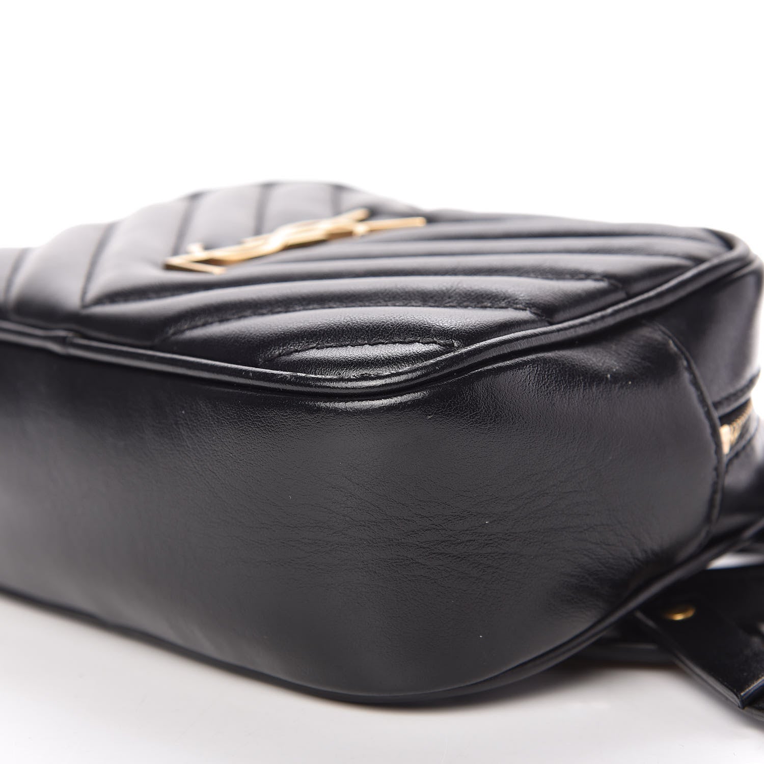 Saint Laurent Calfskin Matelasse Monogram Lou Belt Bag Black 7 of 10