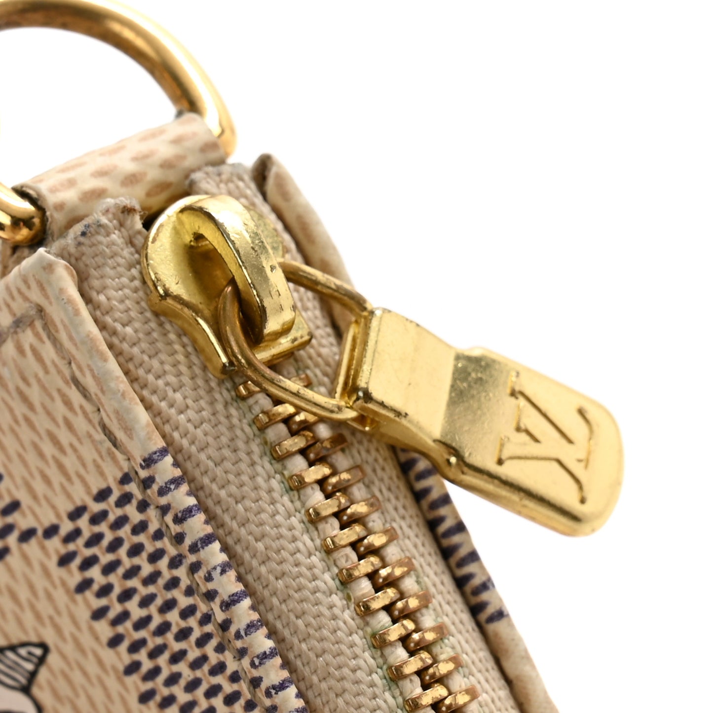 Damier Azur 2015 Christmas Animation Mini Pochette Accessories