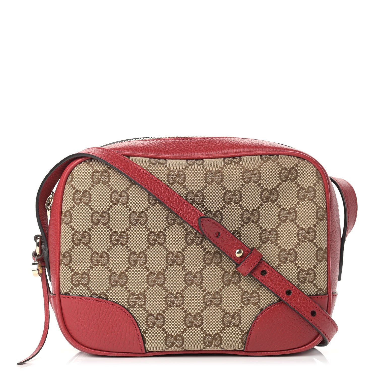 Gucci Monogram Mini Bree Messenger Bag Red 1 of 9