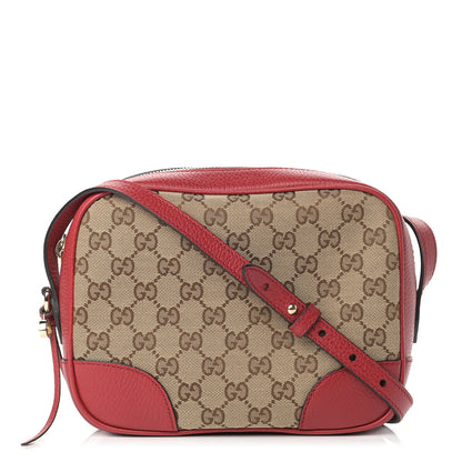 Gucci Monogram Mini Bree Messenger Bag Red 1 of 9
