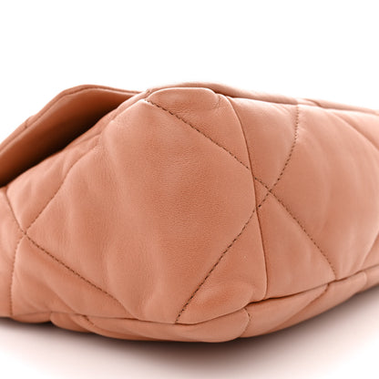 Chanel Lambskin Quilted Large Chanel 19 Flap Brown 9 of 10