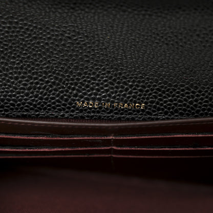 Chanel Caviar Quilted Large Gusset Flap Wallet Black 7 of 11