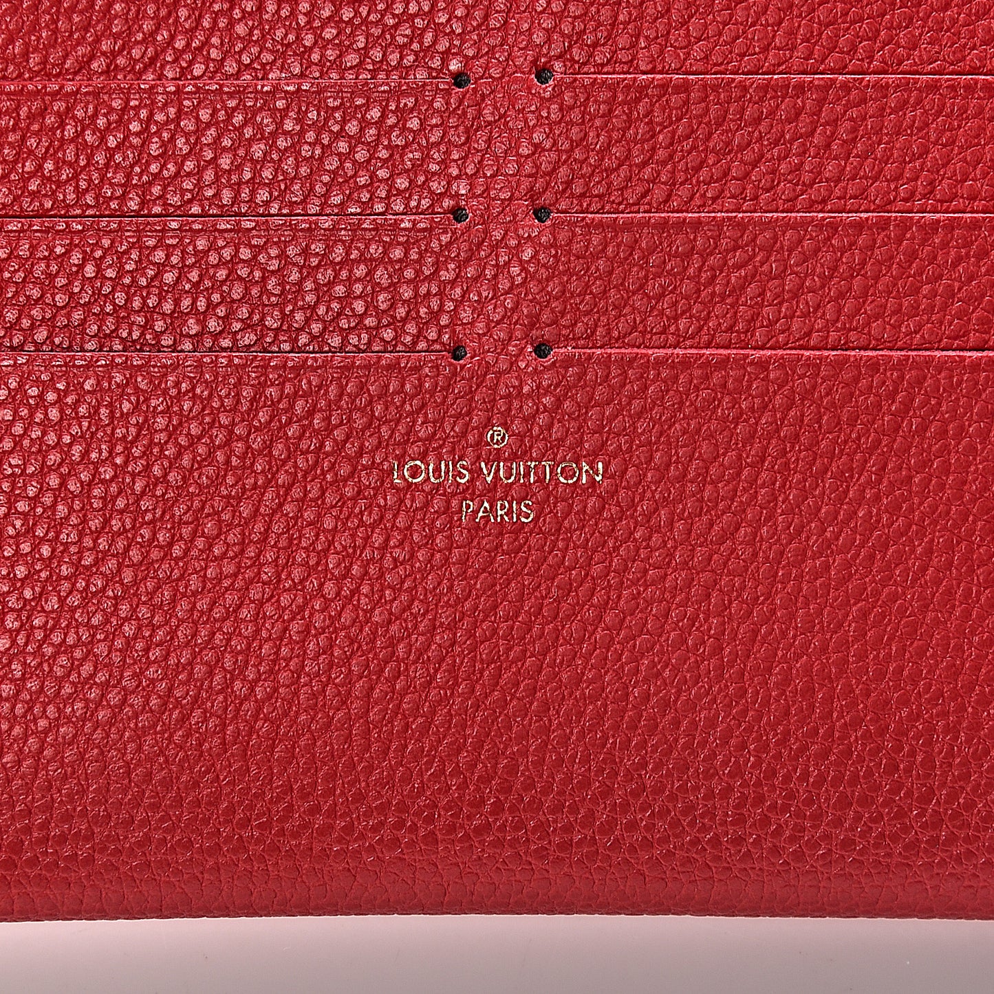 Calfskin Felicie Card Holder Insert Cherry