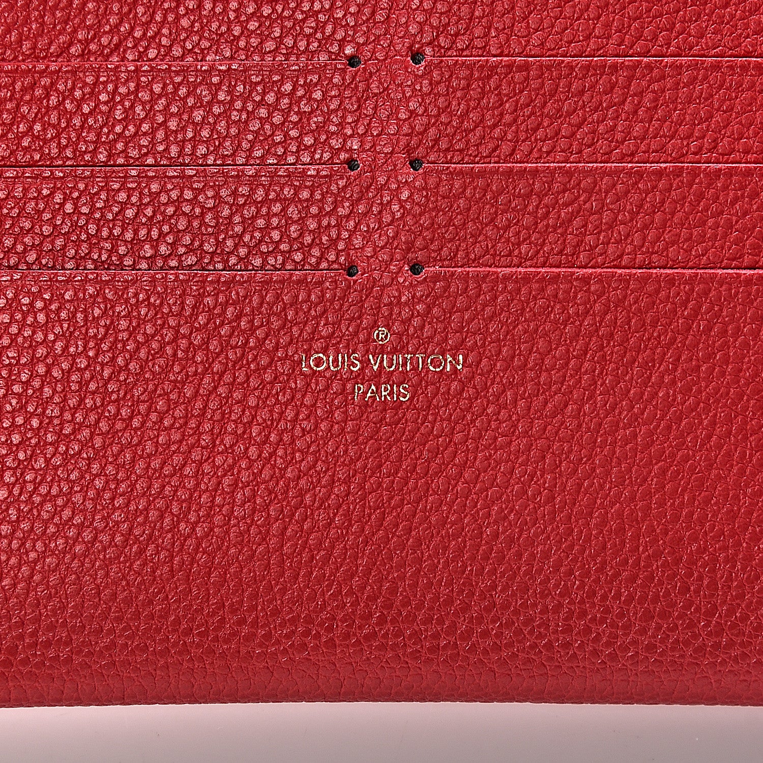 Louis Vuitton Calfskin Felicie Card Holder Insert Cherry 6 of 6
