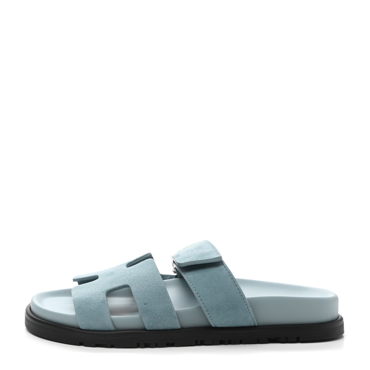 Suede Goatskin Womens Chypre Sandals 36 Vert d'Eau
