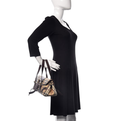 Burberry Haymarket Check Buckle Satchel 2 of 30