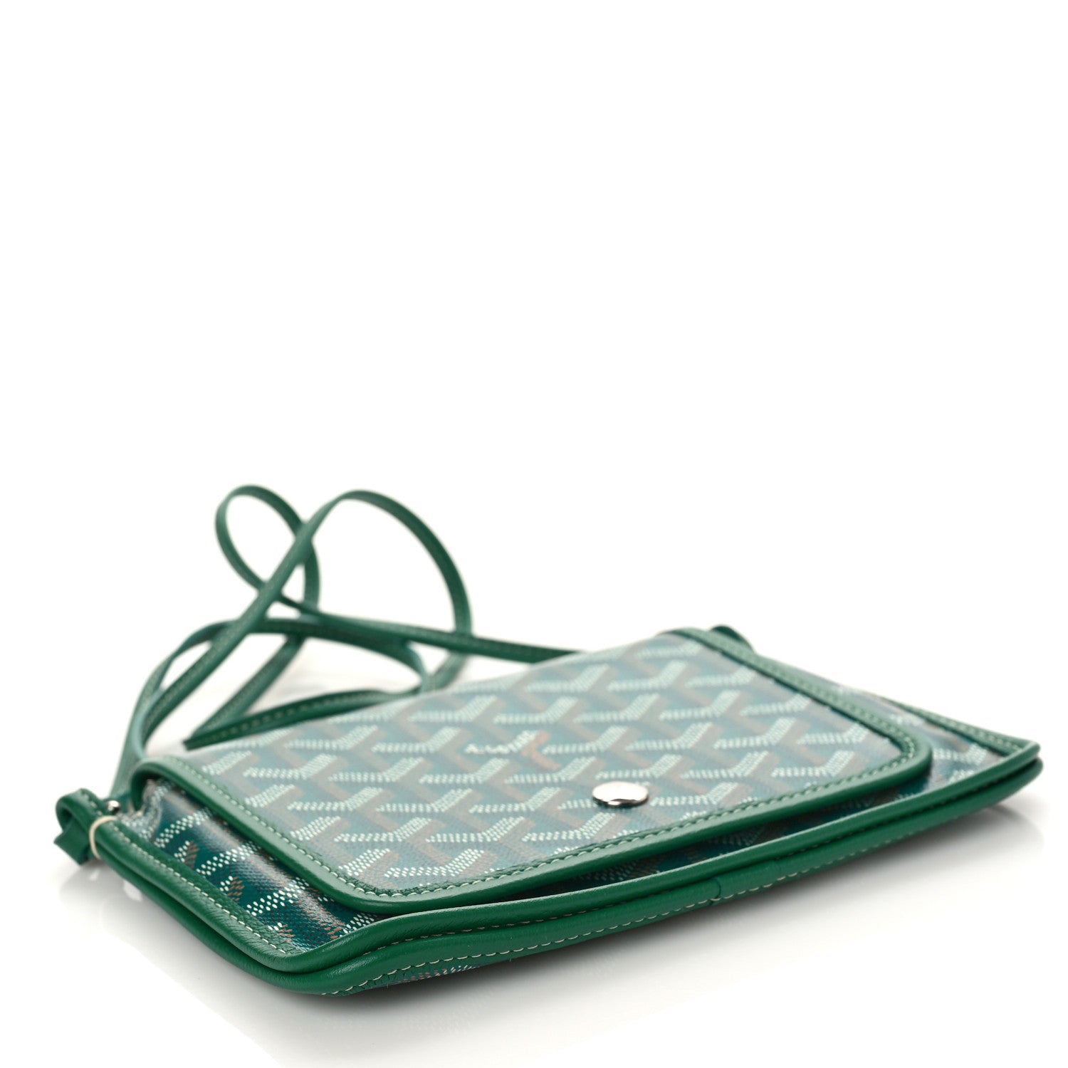 Goyard Goyardine Plumet Wallet Clutch Green 4 of 9