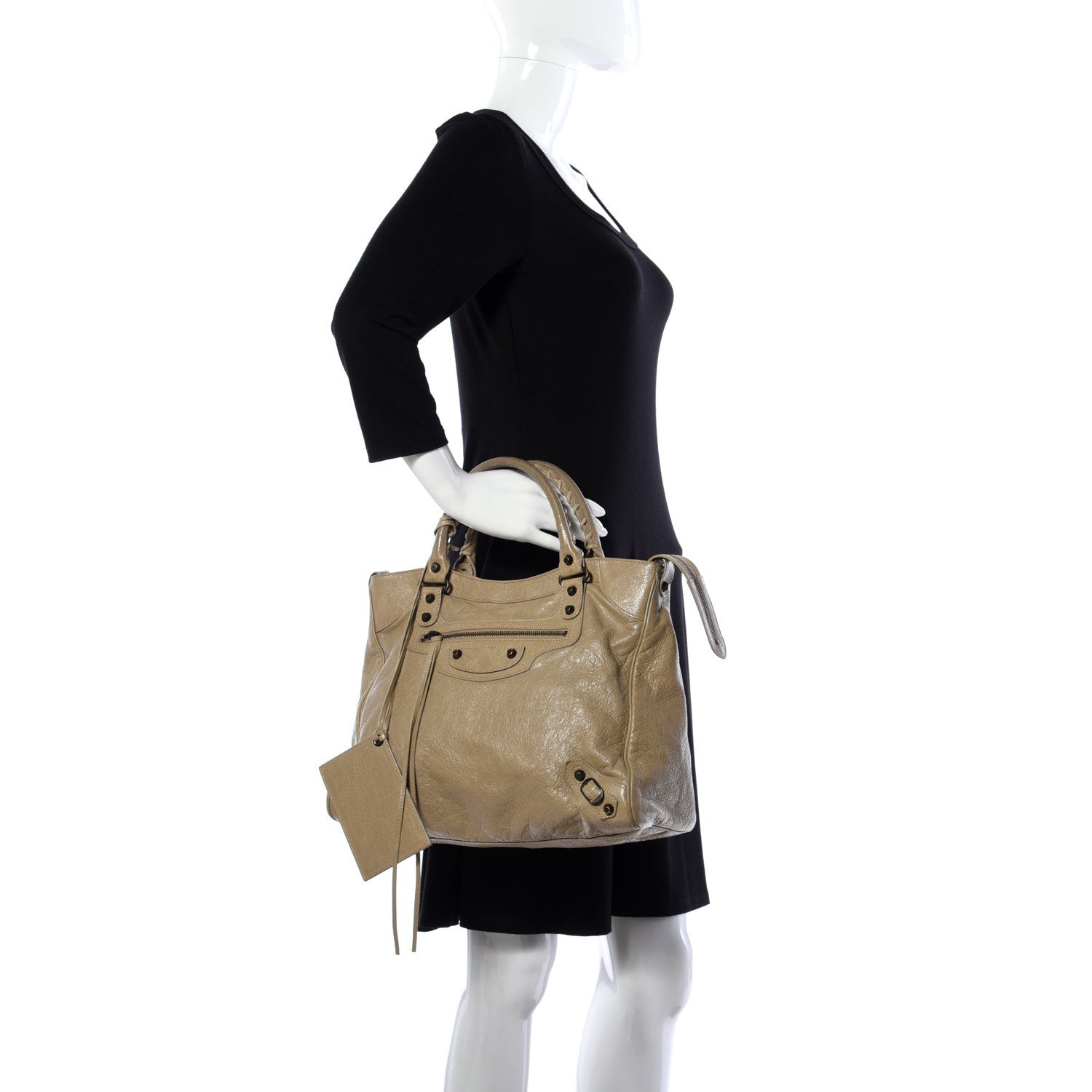 Balenciaga Agneau Classic Hardware Velo Latte Beige 2 of 9