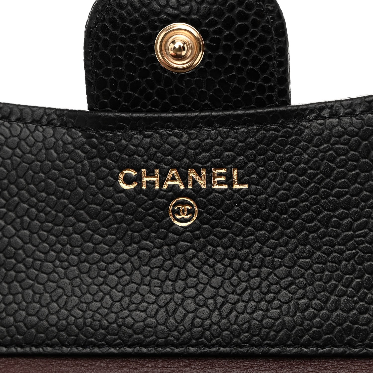 Chanel Caviar Quilted Compact Flap Wallet Black 6 of 8