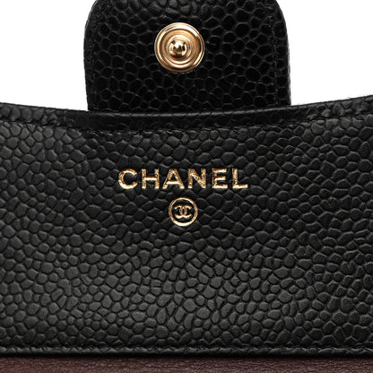 Chanel Caviar Quilted Compact Flap Wallet Black 6 of 8