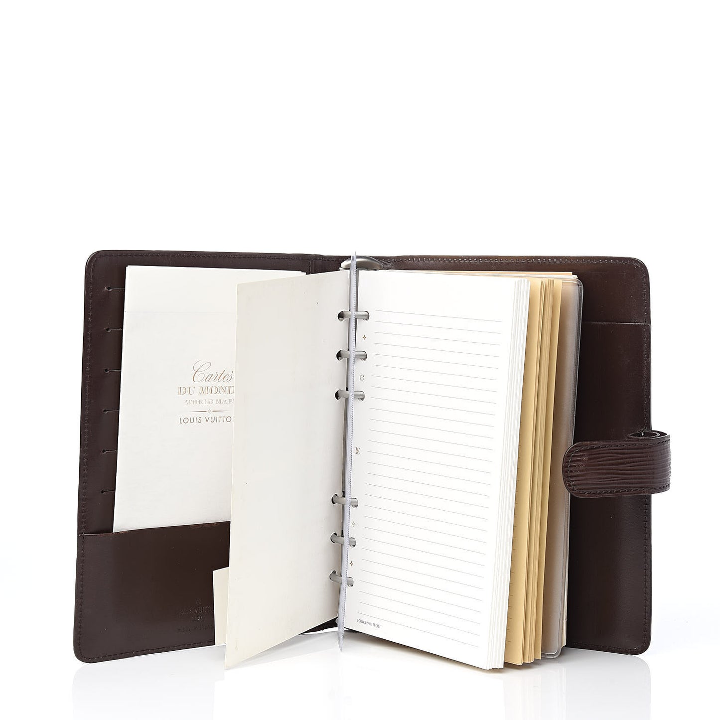 Epi Medium Ring Agenda Cover Moka