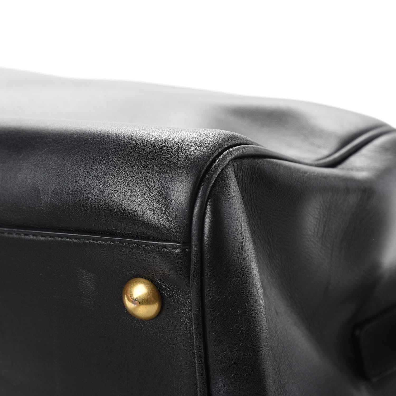 Saint Laurent Calfskin Classic Duffle 6 Black 11 of 19