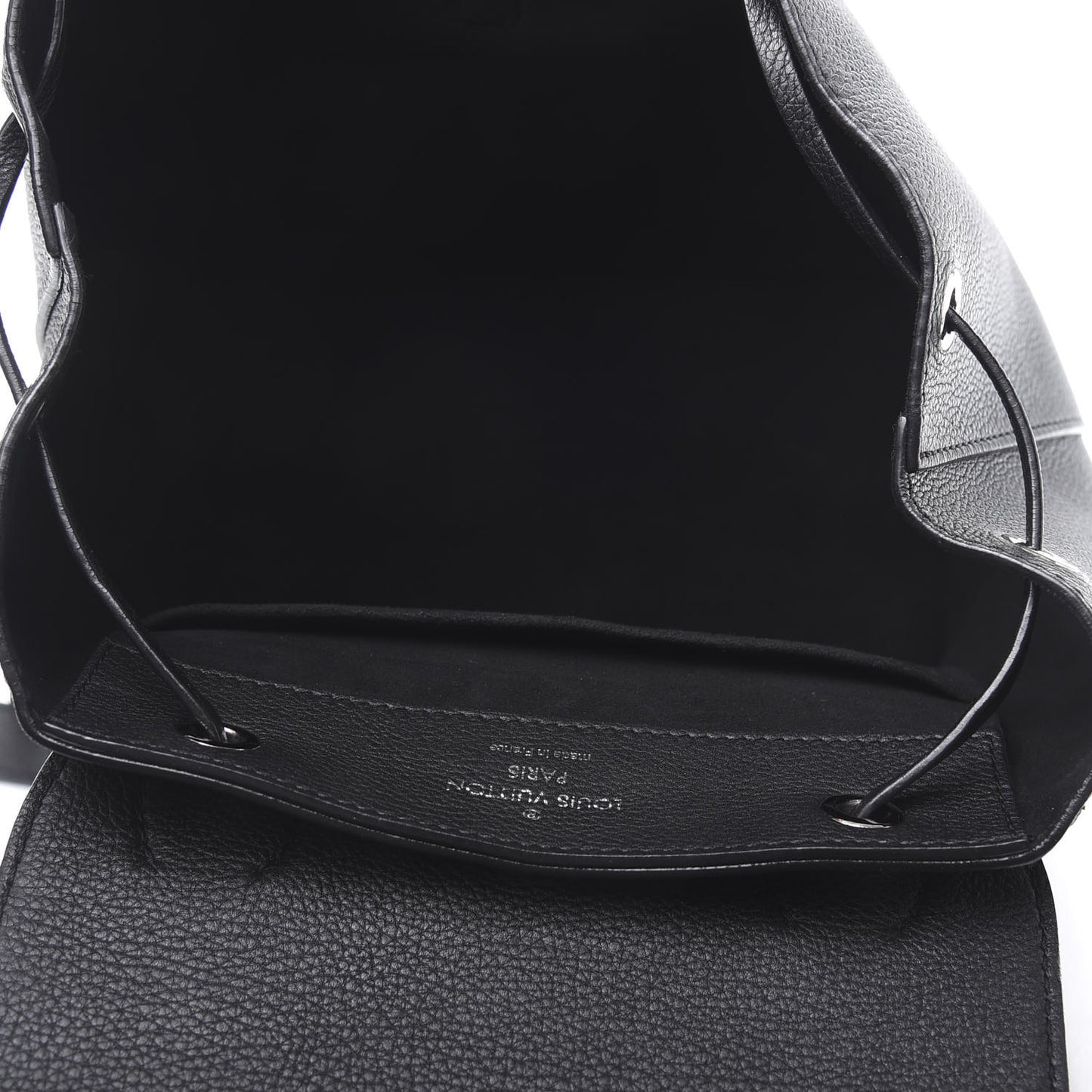 Calfskin Lockme Backpack Black
