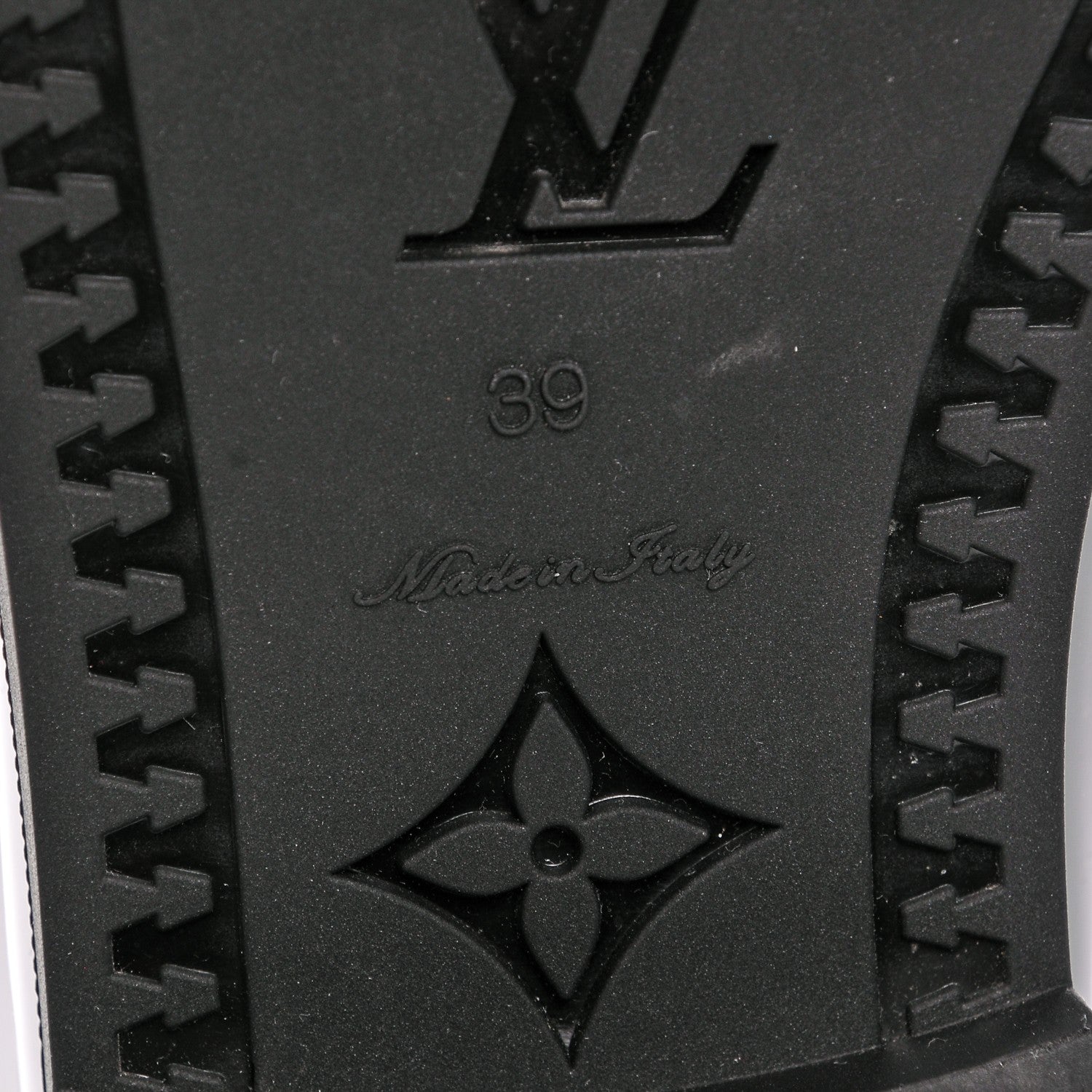 Louis Vuitton Rubber Embossed Monogram Drops High Rain Boots 39 Black 6 of 7