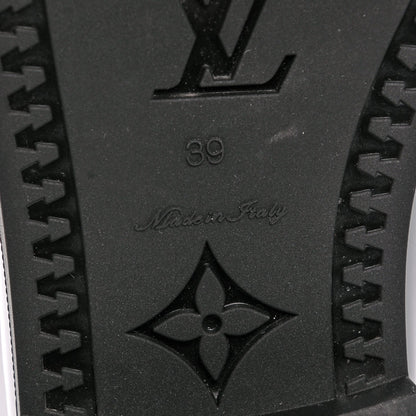 Louis Vuitton Rubber Embossed Monogram Drops High Rain Boots 39 Black 6 of 7