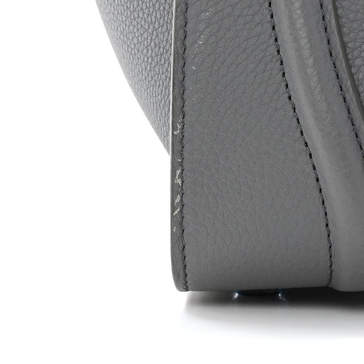 Drummed Calfskin Mini Luggage Kohl