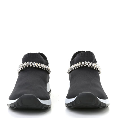 Jimmy Choo Knit Crystal Verona Sneaker 37.5 Black 4 of 11