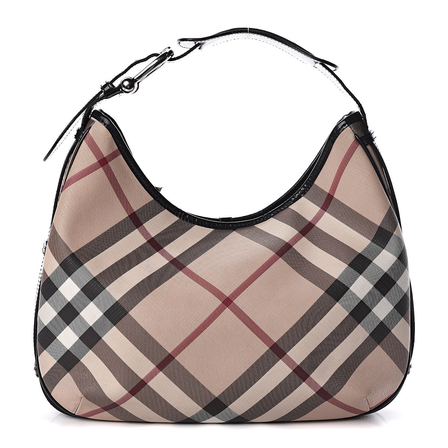 Burberry Nova Check Shoulder Bag Black 1 of 11