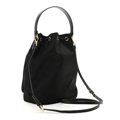 Prada Re-Nylon Duet Drawstring Shoulder Bag Black 3 of 9