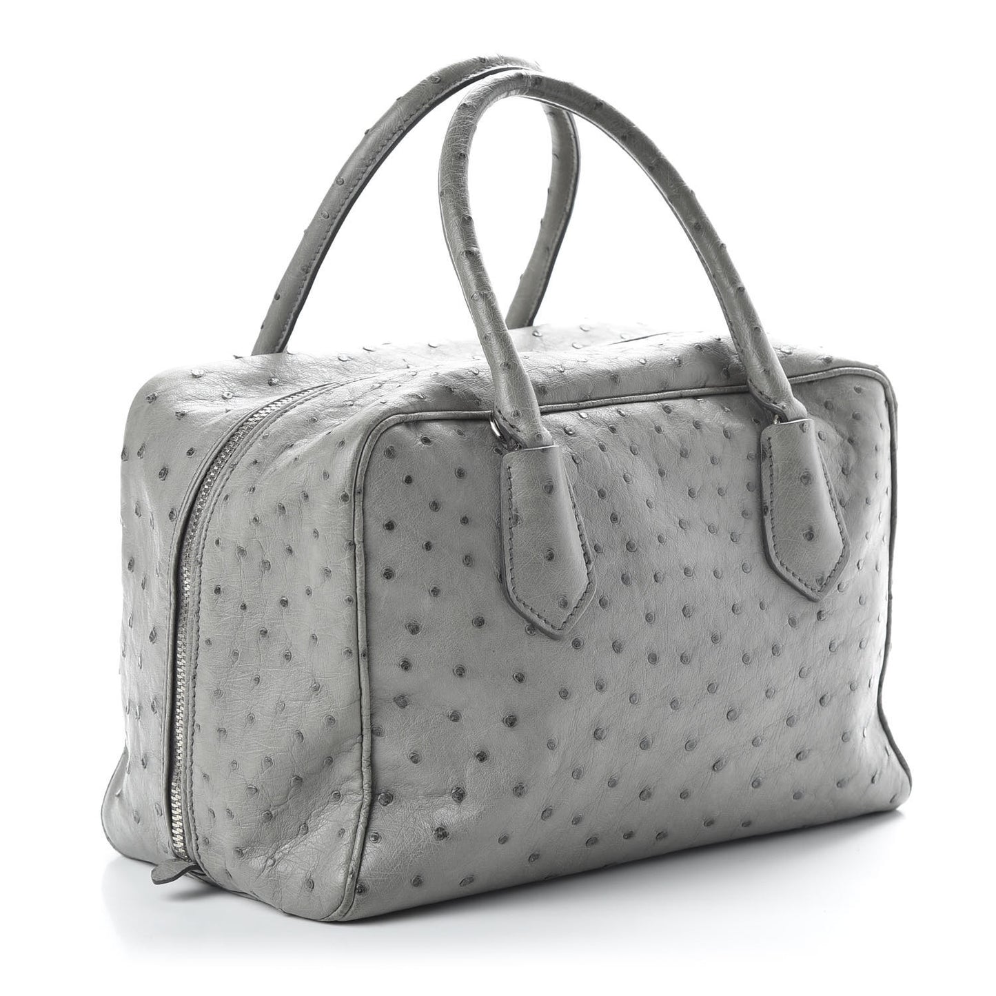 Ostrich Lage Inside Tote Grey