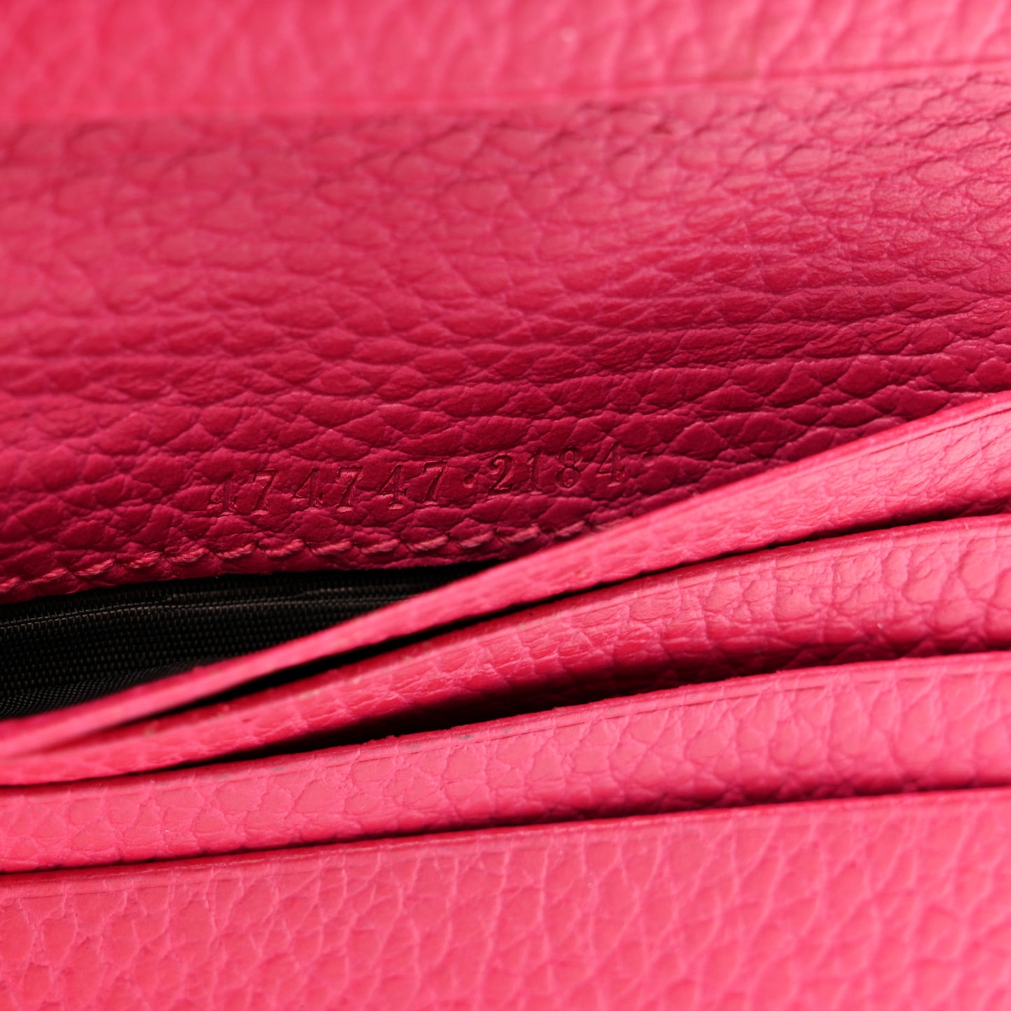 Dollar Calfskin GG Marmont Compact Wallet Box Pink