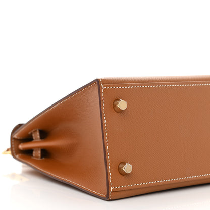 Hermes Epsom Kelly Sellier 25 Gold 10 of 12