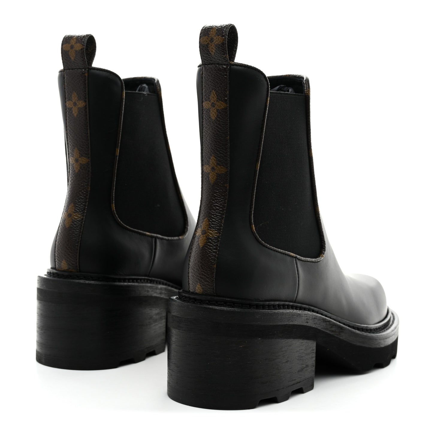 Calfskin Monogram Beaubourg Ankle Boots 37 Black