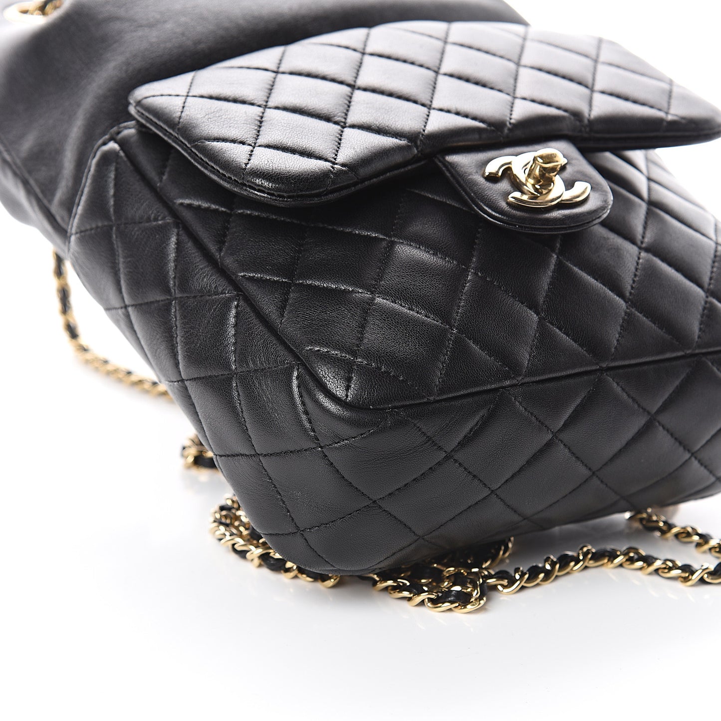 Lambskin Quilted Small in Seoul Backpack Black