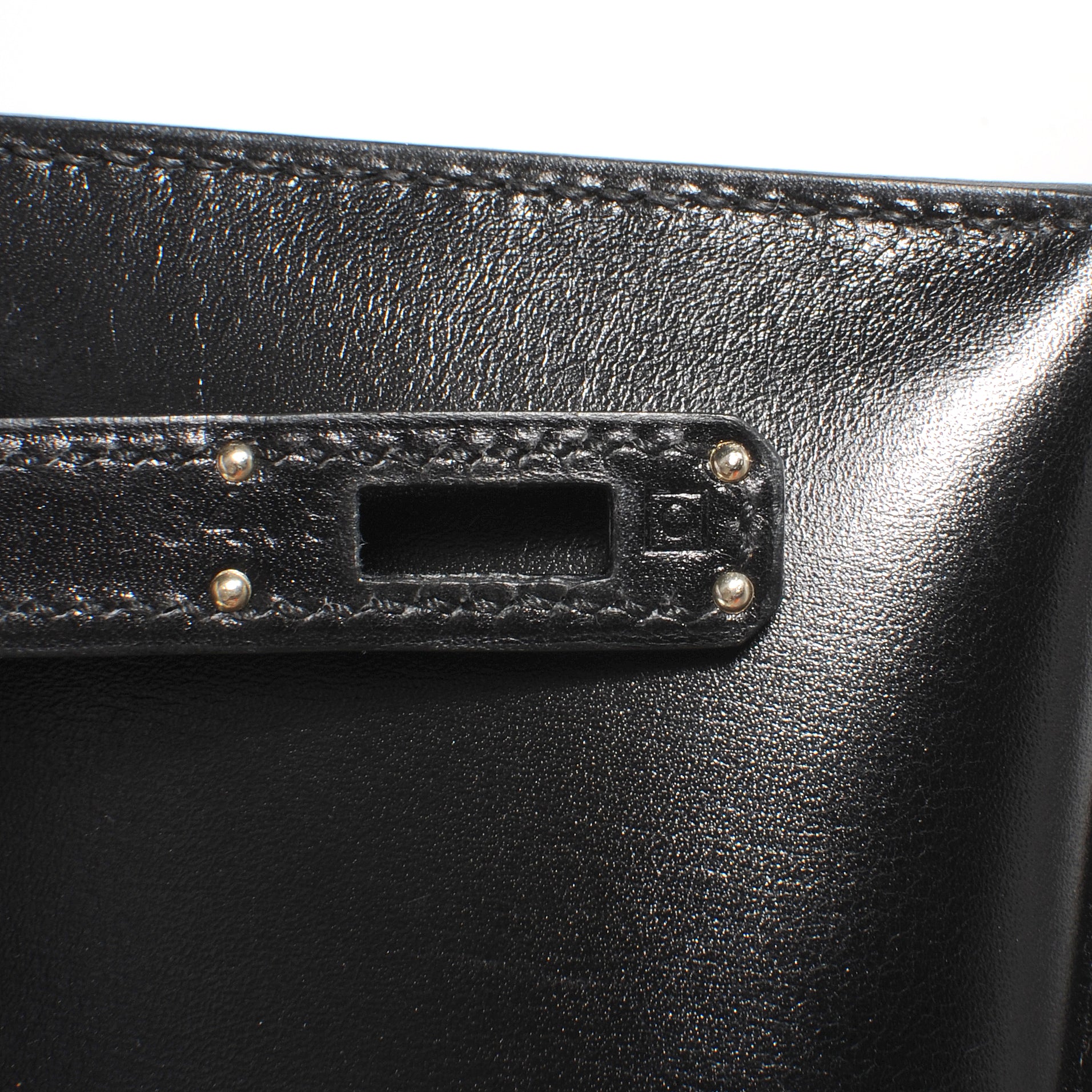 Hermes Box Calf So Black Kelly Pochette Noir 6 of 8