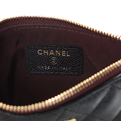 Chanel Caviar Quilted Small Cosmetic Case Black 6 of 8