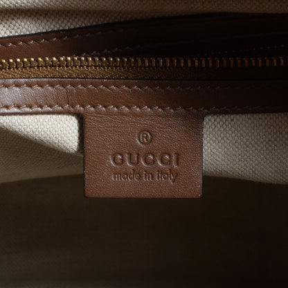 Gucci Nubuck Vintage Web Medium Boston Beige 6 of 7