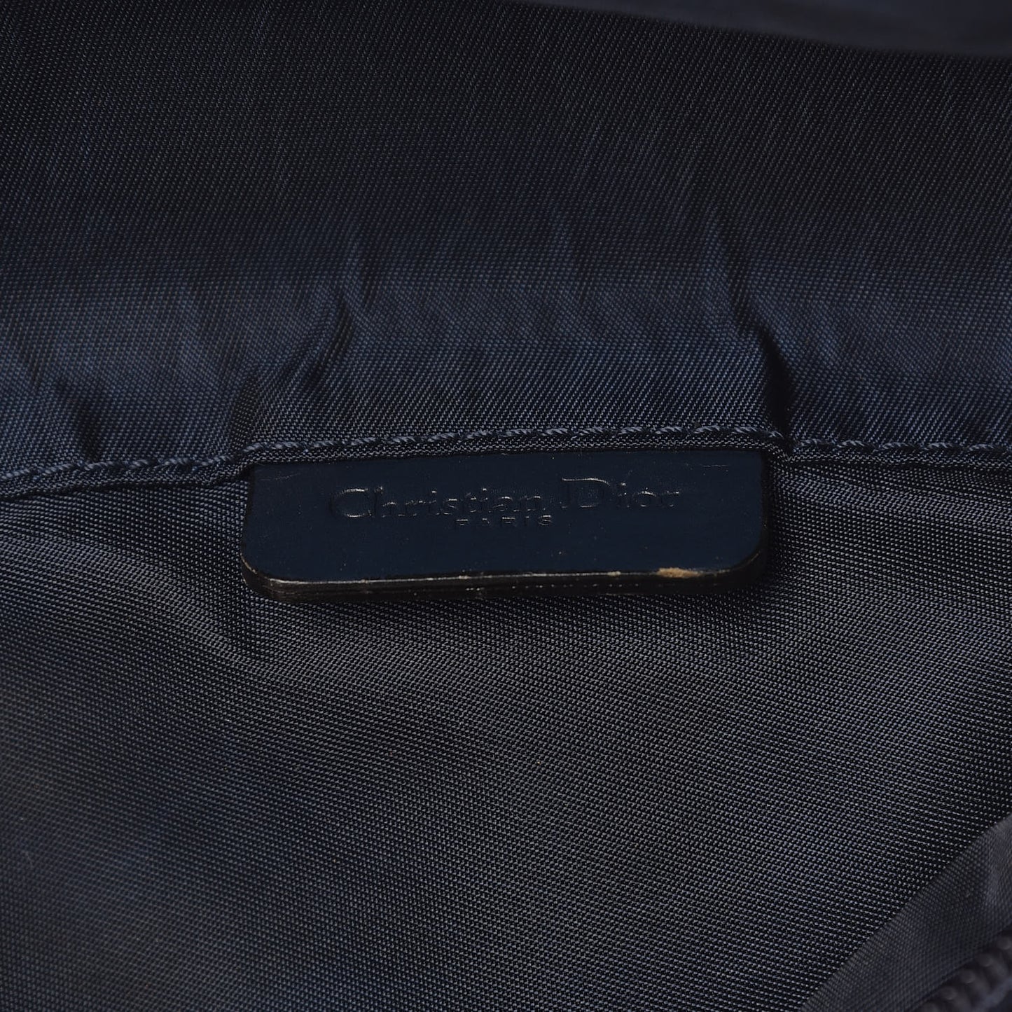 Monogram Mini Saddle Zip Pouch Navy Blue
