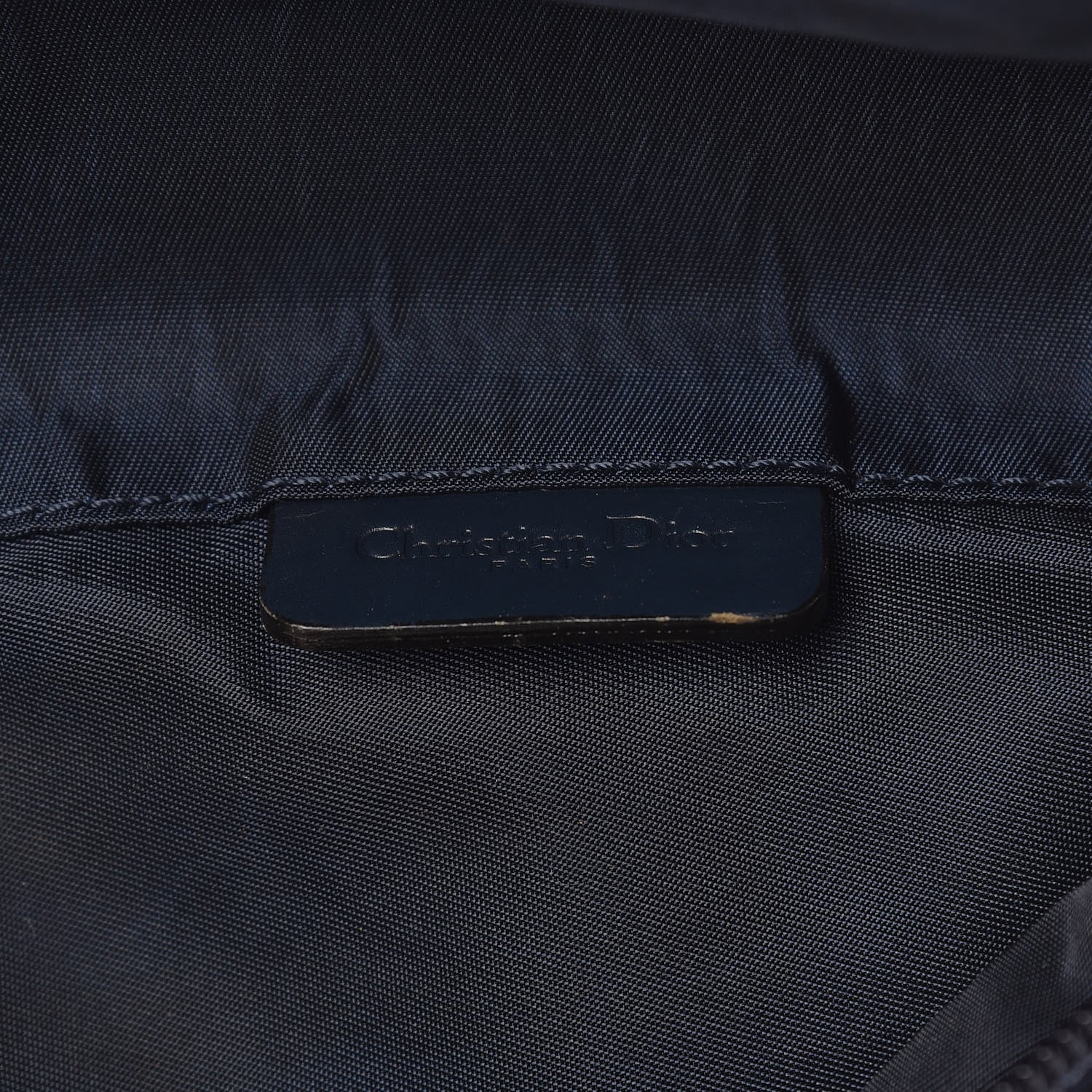 Christian Dior Monogram Mini Saddle Zip Pouch Navy Blue 6 of 12