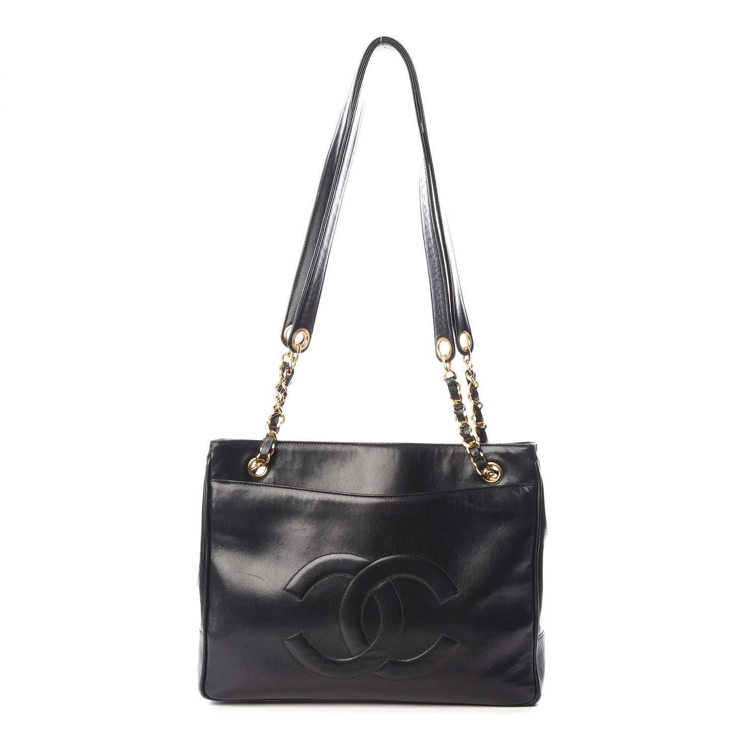 Chanel Lambskin CC Shoulder Bag Black 1 of 13